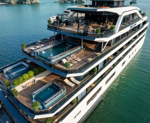 Tulip Cruise – Du thuyền 5 sao sang trọng tại Vịnh Lan Hạ & Vịnh Hạ Long