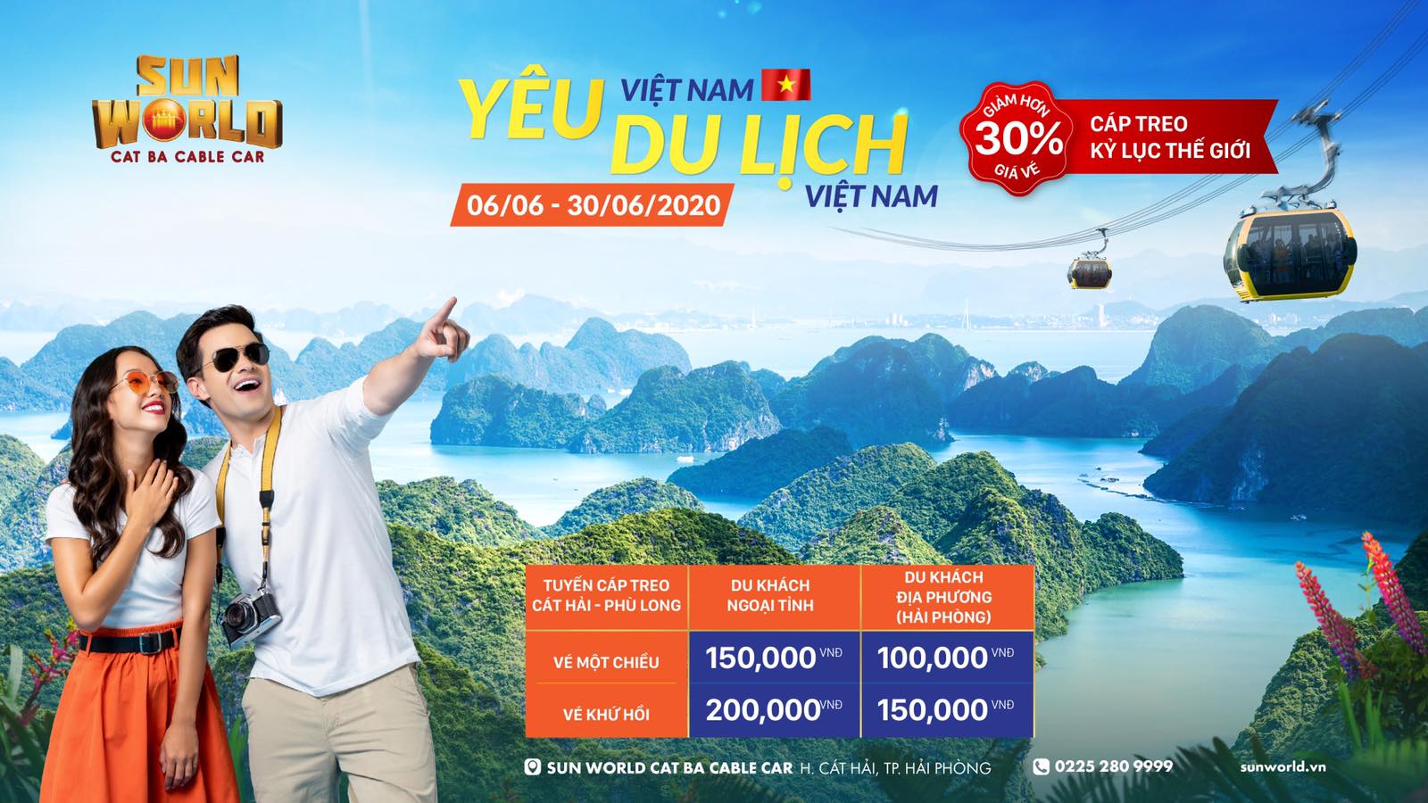 Cáp treo Phù Long Cát hải Cát Bà