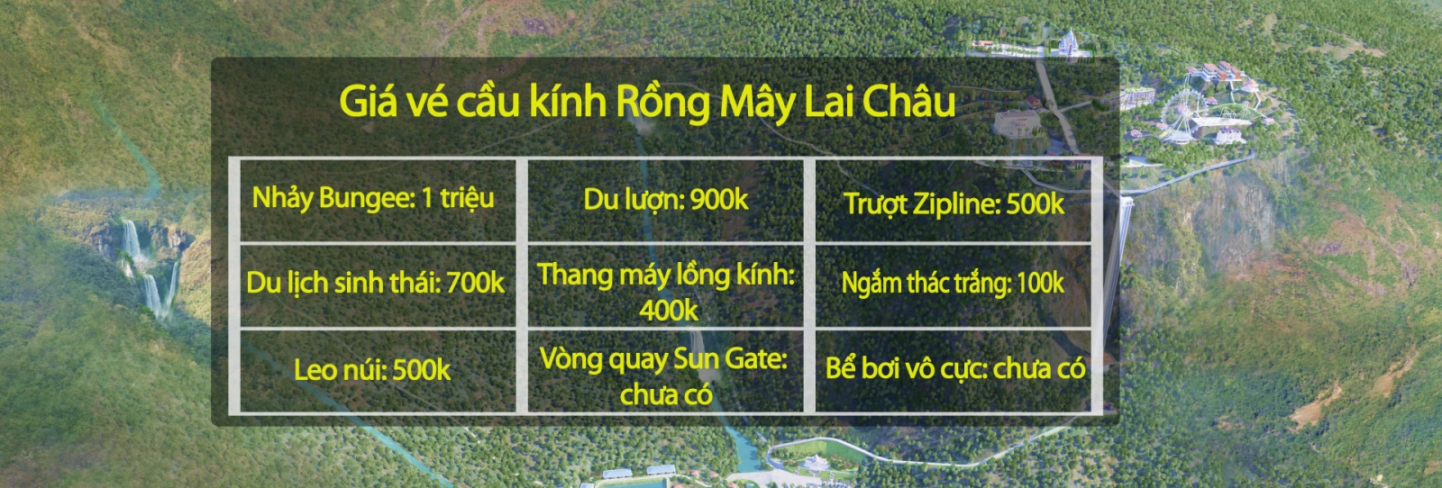 Giá vé cầu kính Sapa