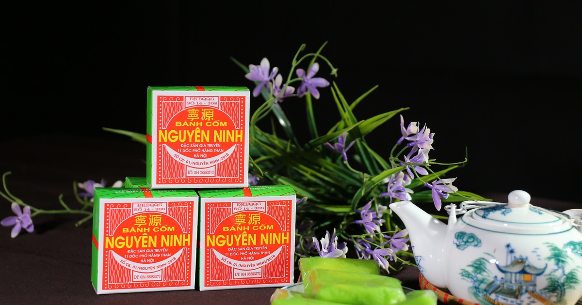 Bánh cốm hàng than