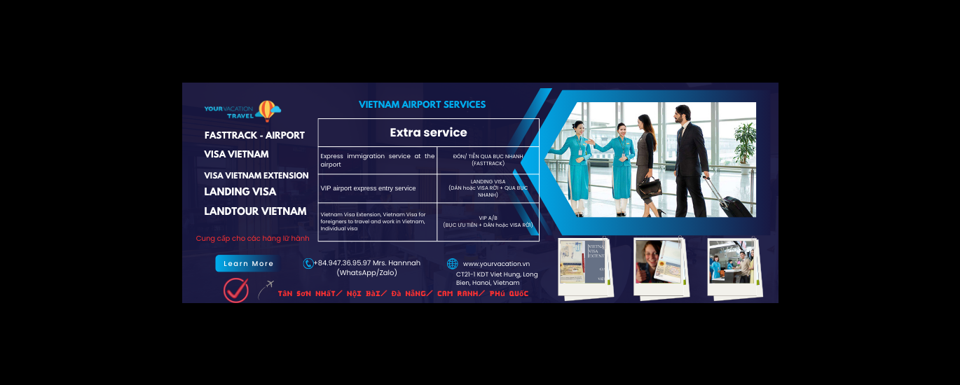 Fast Track Dịch Vụ Làm Thủ Tục Nhanh Tại các Sân Bay của Your Vacation Travel